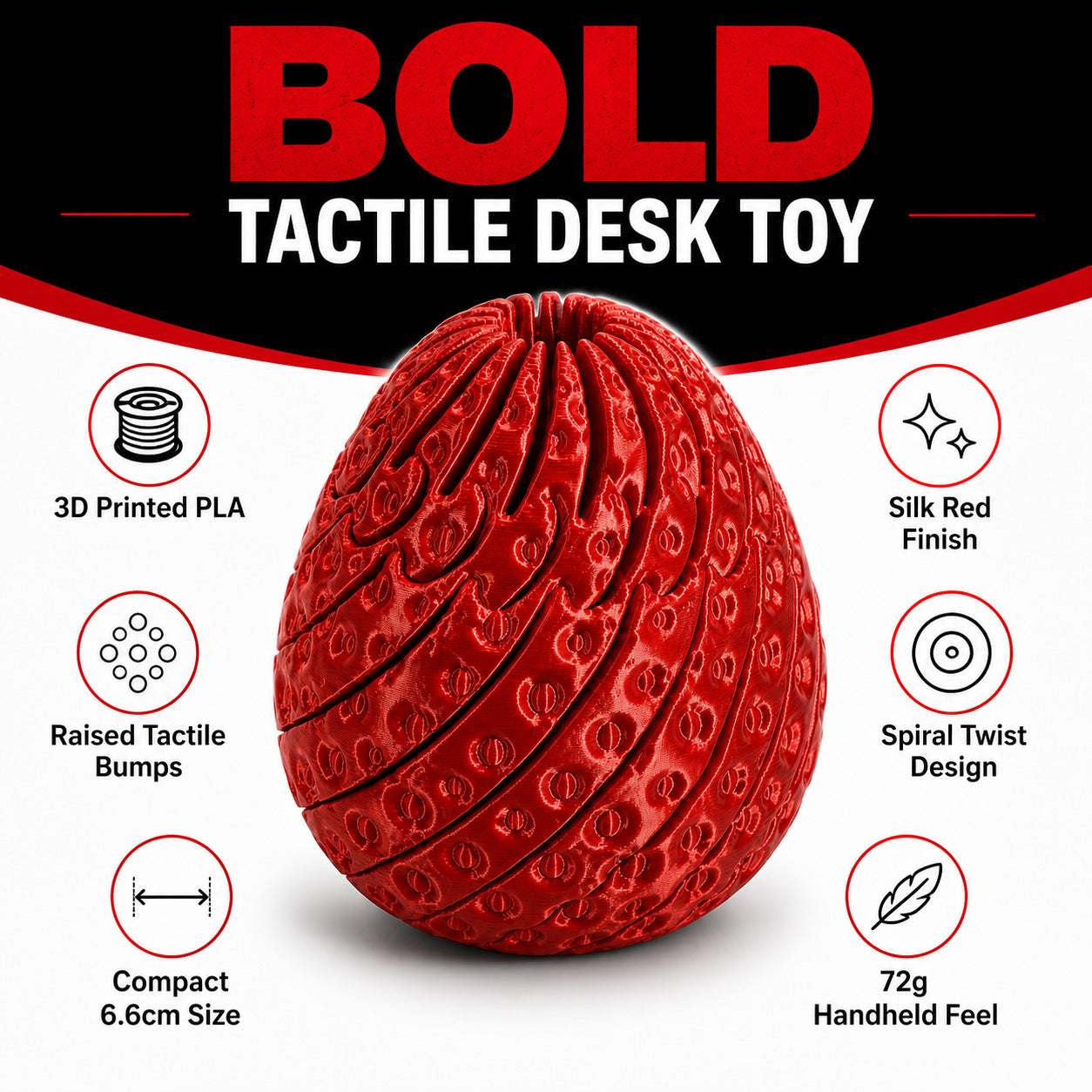 🔥3D-Printed Strawberry Egg Toy