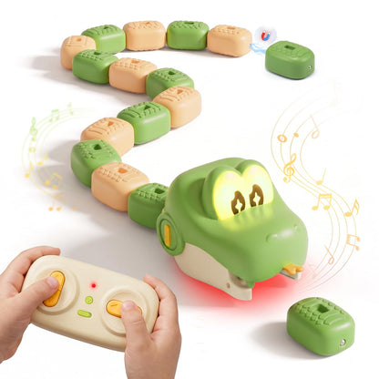🐍🎮2 Pack Magnetic Snake Game, RC Eating Snake Toys for Kids