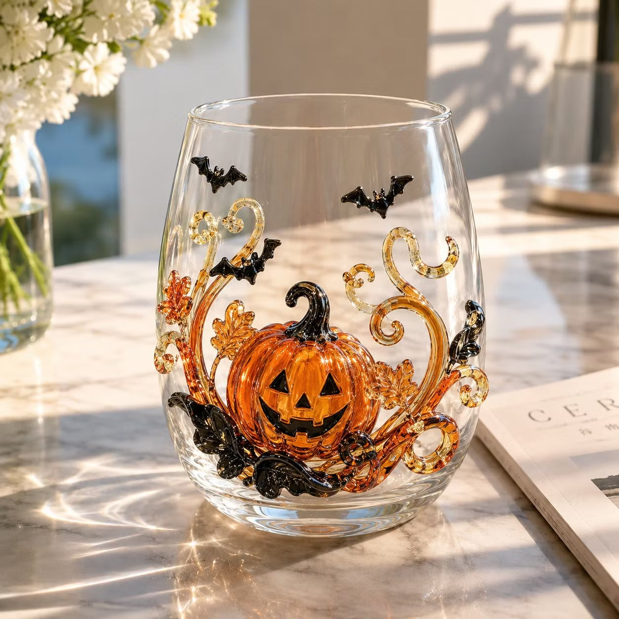 🎃 3D Halloween Artisan Glassware Collection