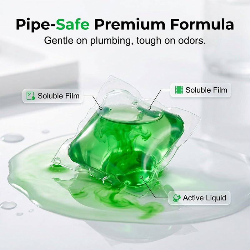 🏠💧Drain Deodorizer Pods – Bio‑enzyme formula neutralizes smells at the source. Instant fresh scent, no harsh chemicals. Say goodbye to embarrassing odours. 🚰✅