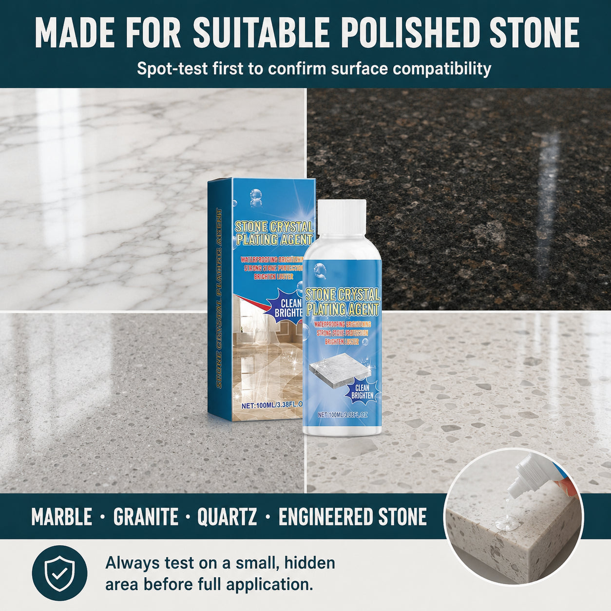 Stone Crystal Countertop Scratch Repair & Plating Agent