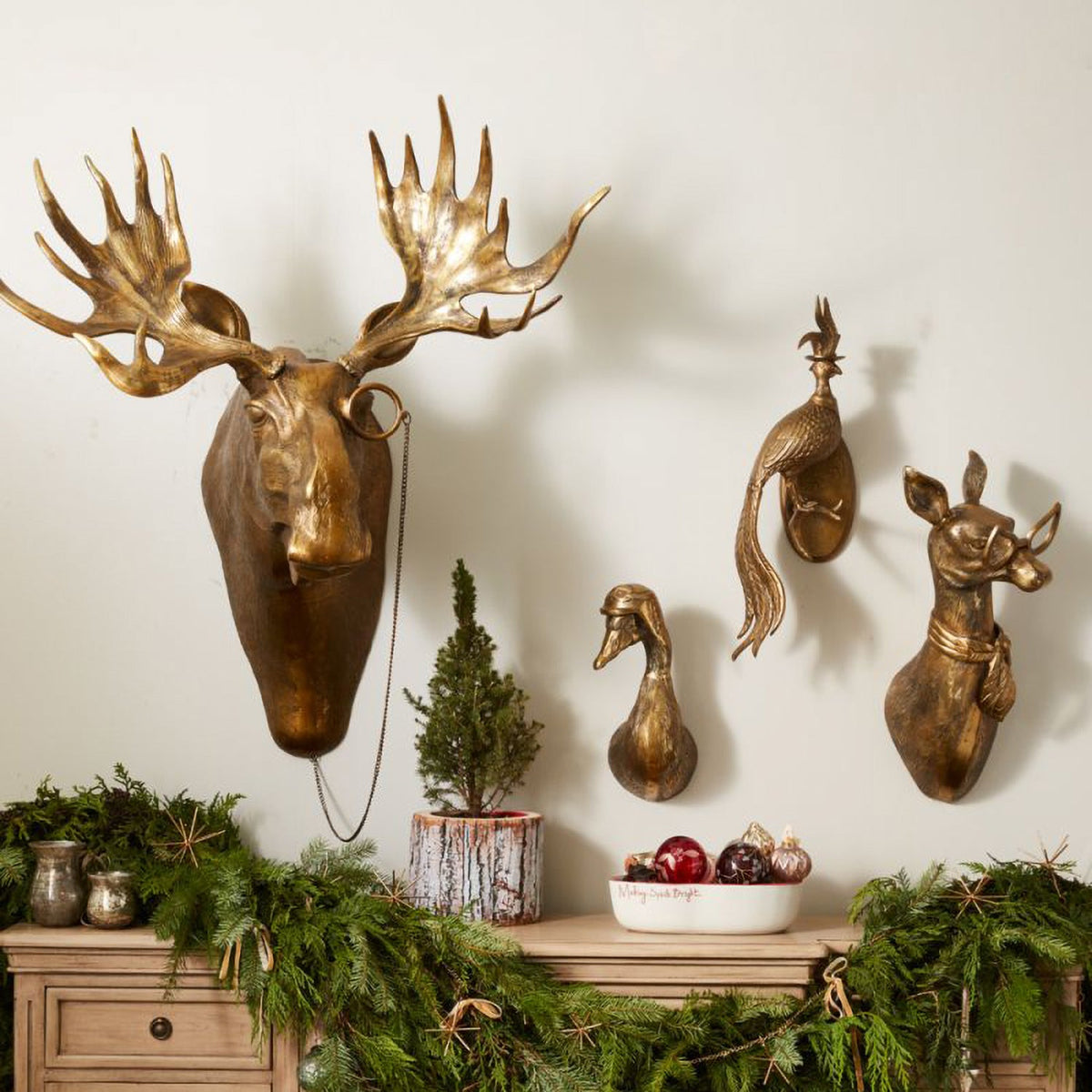 🔥Christmas Sale🎁Eric + Eloise Animal Wall-Mounted Decor Collection ：A Captivating Animal Wall Decor Collection 🦌🐻🦊