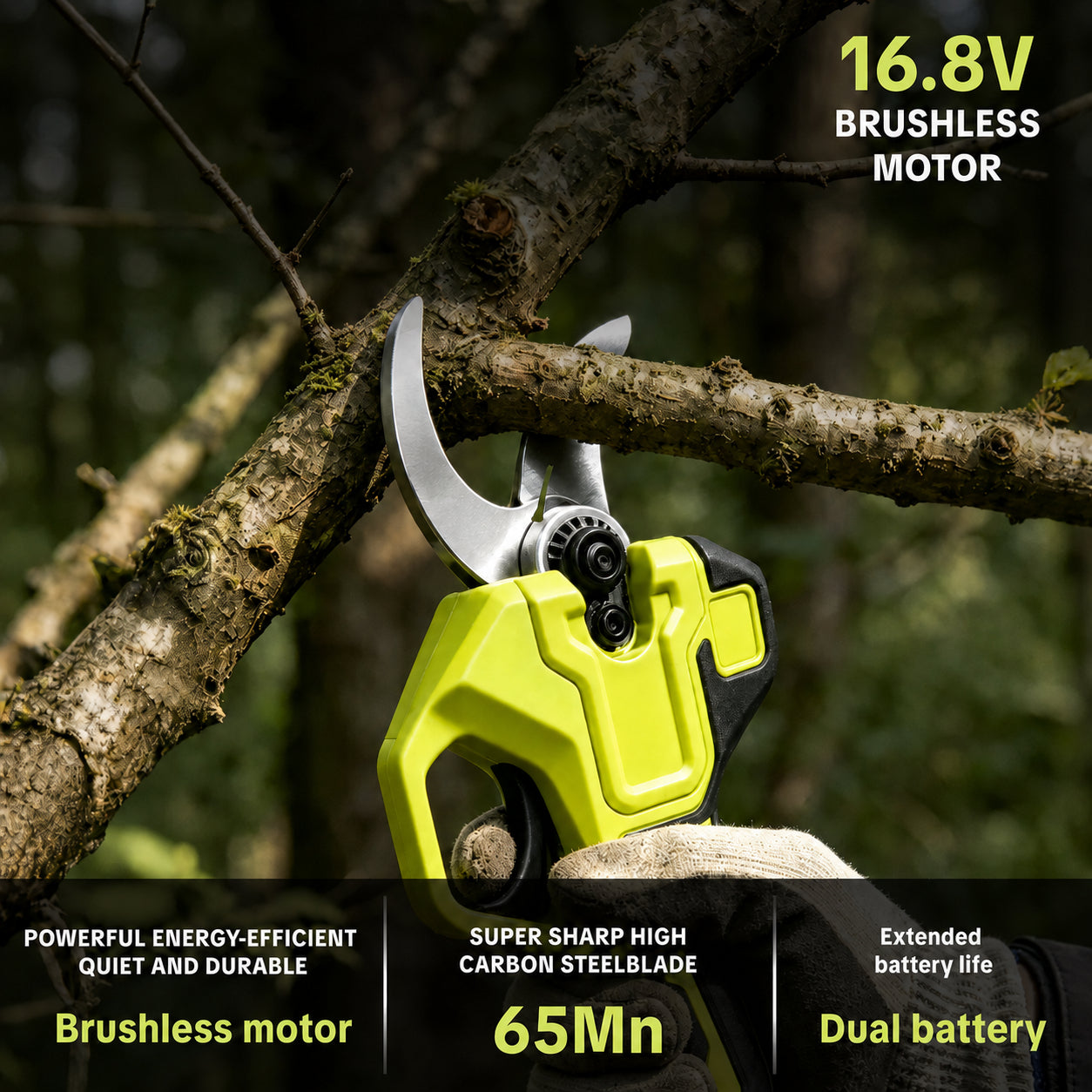 Cordless Electric Pruning Shears – 1" Cutting Capacity