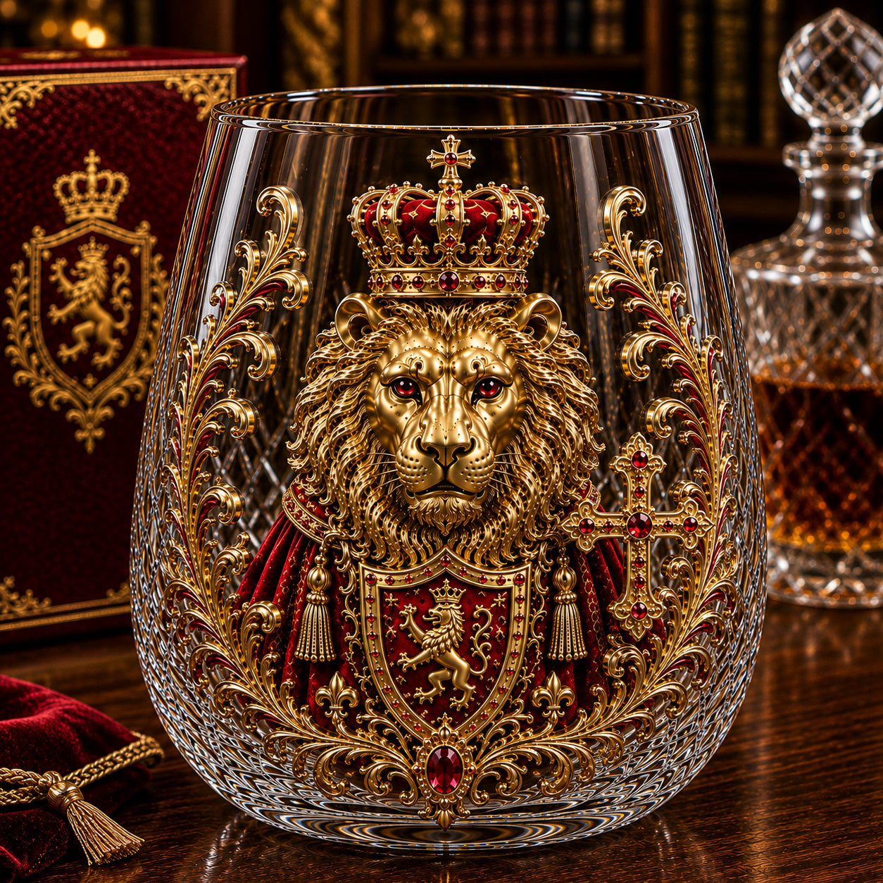 Crimson Crown Lion