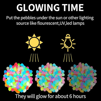 🌈Colorful Glow-in-the-Dark Garden Stones🌈