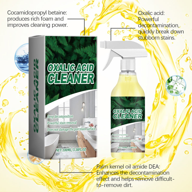 🔥【CLEARANCE!] Molecular-Level Cleaning Tech! Oxalic Acid Bathroom Cleaner Dissolves Rust