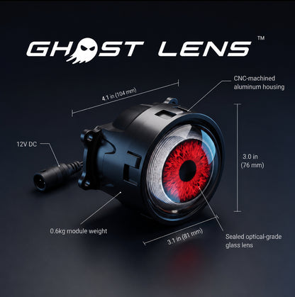 🏎️GhostLens Demon Eye LED Headlight Kit