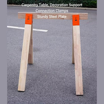 🛠️Steel Saw Horse Brackets(2 PCS)