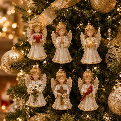 ⏳ Last Day Special – 👼 24-Day Angel Christmas Advent Calendar | 24 Unique Faith-Inspired Angel Ornaments with Hanging Loops for Daily Advent Surprises & Tree Display 🎄✨