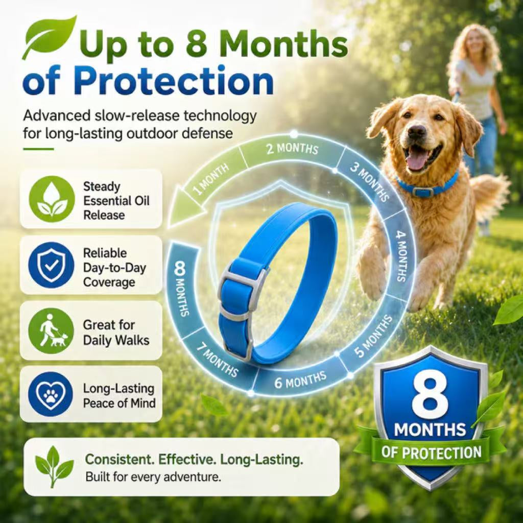 🐾Natural Essential Oil Pet Pest Repellent Collar