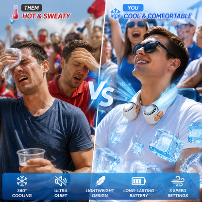 🔥 Summer Sale - Portable Neck Air Conditioner Fan ❄️ Stay Cool Anywhere
