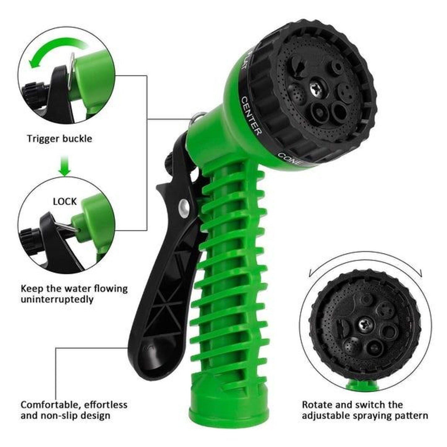 🏡Flexible Garden Water Hose w Spray Nozzle, Expanding Expandable Hose for Easy Outdoor Watering