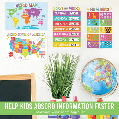 🏫BACK-TO-SCHOOL SALE: COLORFUL EDUCATIONAL POSTERS — SET OF 15!🏫