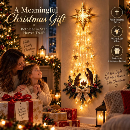✝️ Bethlehem Star of FaithTM – Lighted Nativity Wall Decor