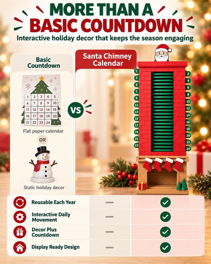🎅 3D Printed Santa Chimney Advent Calendar – 24-Day Christmas Countdown 🎄