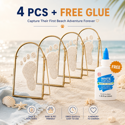 👣 Capture Baby's First Beach Steps – Sand Print Memory Frame