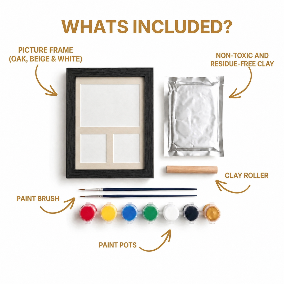 🐾VALORS™ Little Paw Themed Picture Clay Kit | Paw and Photo