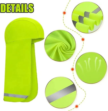 ☀️4 Pieces Hard Hat Sun Shade with Neck Flap – Cooling Skull Cap for Outdoor Work, Fishing & Hiking