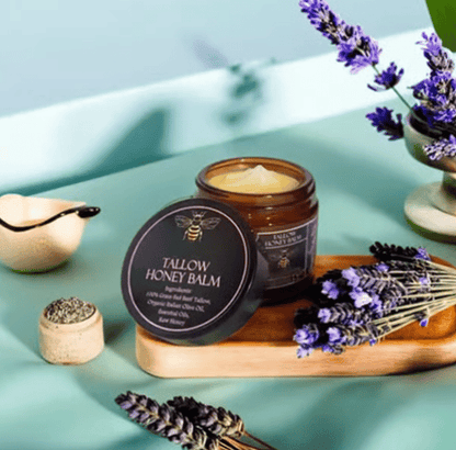 🏆Flash Sale⚡ 50K+ SOLD! Almost Gone-💥⏰Organic Grass-Fed Beef Tallow Balm with Raw Honey🔥