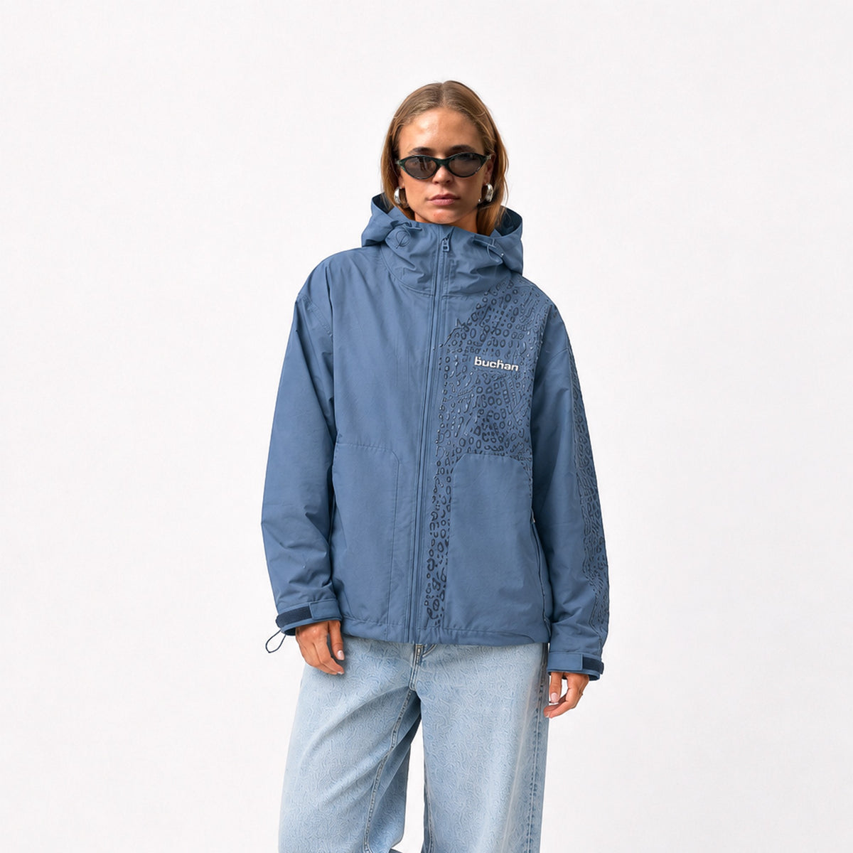 Water Reactive Cheetah Rain Jacket