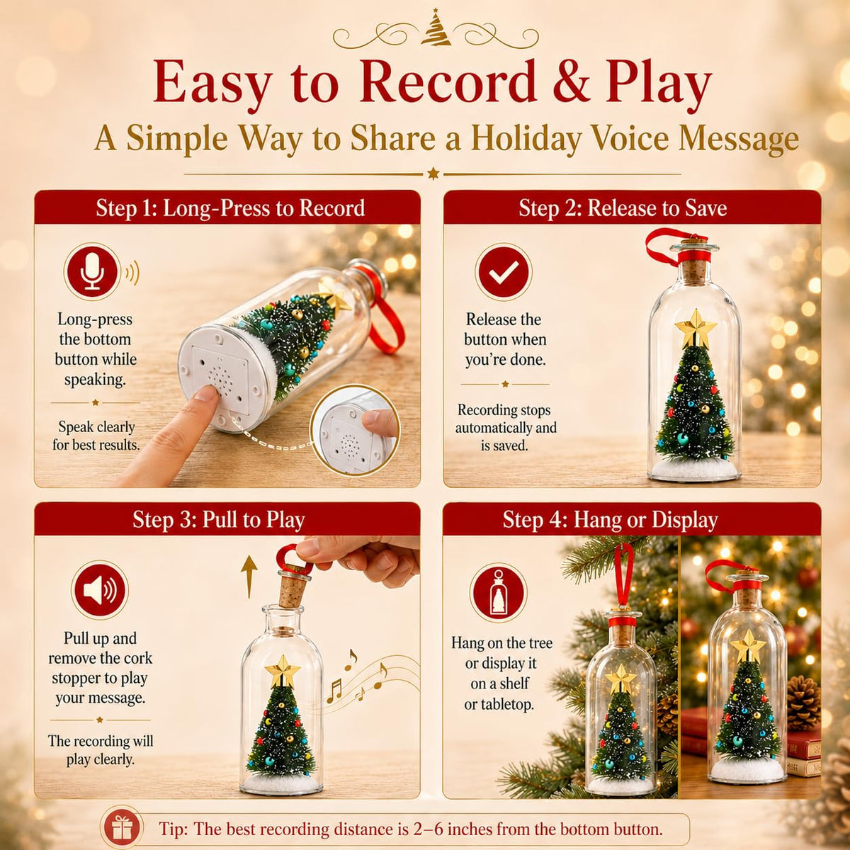 🔥Christmas Sale🎁Christmas Tree Message In A Bottle