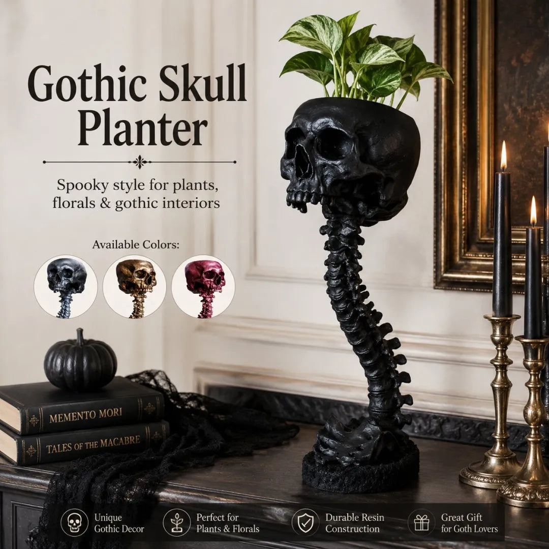 💀 Skull Planter - Bold Decor for Plant Lovers