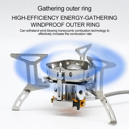 📢BUY 2 GET FREE SHIPPING ⏰Camping Gas Burner – 5800W, Piezo Ignition, Windproof 🔥