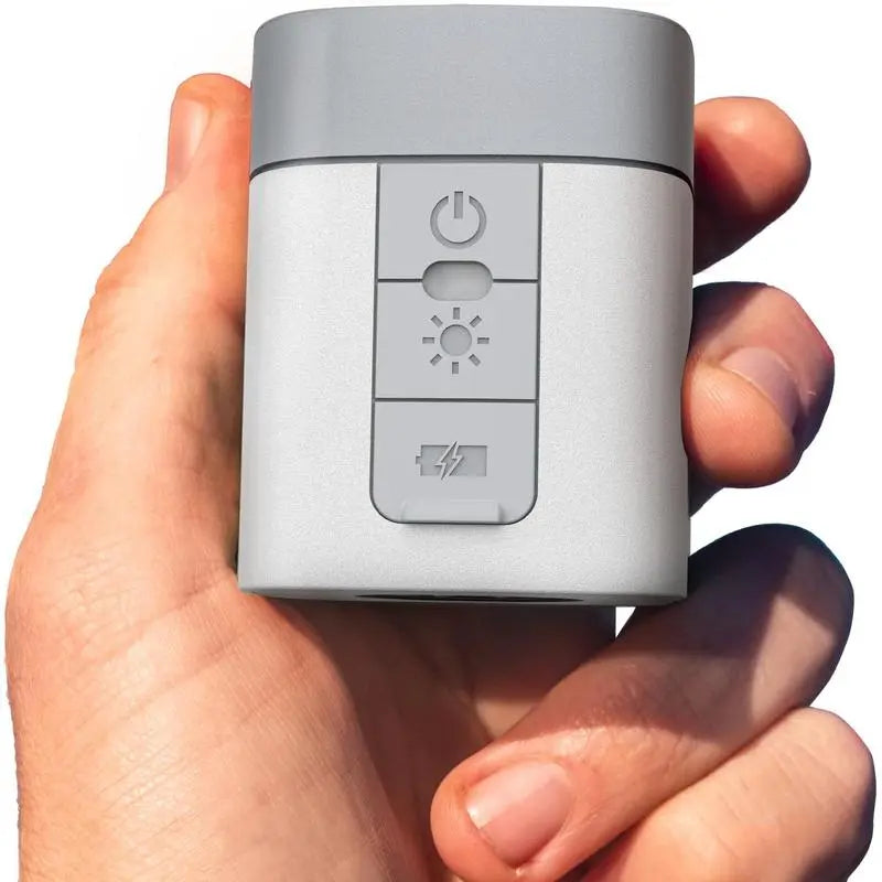 Portable Electric Air Pump, 2600mAh Rechargeable, 2X Pumping Speed, 5 Nozzles, LED Light, for Inflatables and Camping
