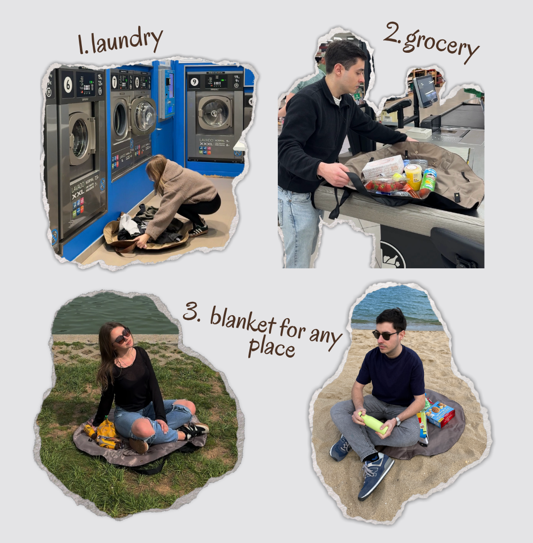 2-IN-1 FOLDABLE BAG & PICNIC BLANKET