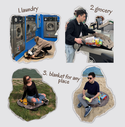2-IN-1 FOLDABLE BAG & PICNIC BLANKET