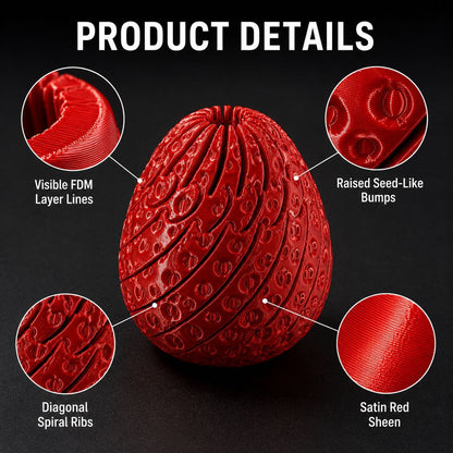 🔥3D-Printed Strawberry Egg Toy