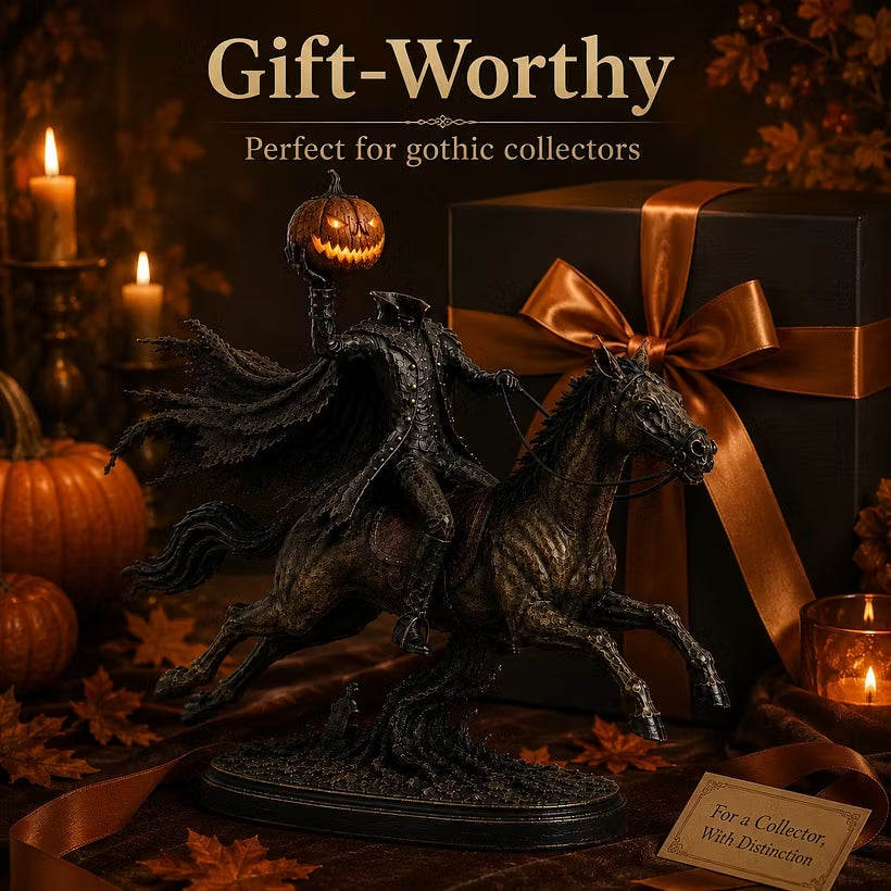 🎃🏇Midnight Chase Headless Horseman Statue