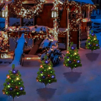 🎄Solar Christmas tree lights holiday decorations