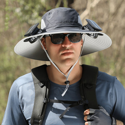 🔥Ultralight Solar Fan Sun Hat - Lighter Than a Baseball