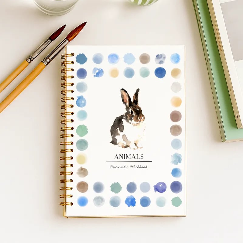 🔥Christmas Sale🎁 🖼️Beginner-Friendly💕 Watercolor Workbook