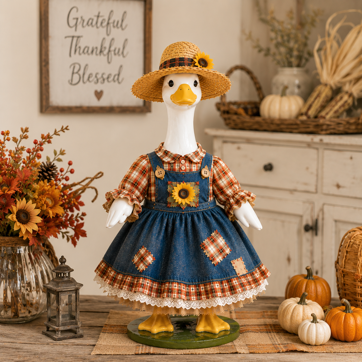 🌻New 23" Sunflower Harvest Goose Outfit™