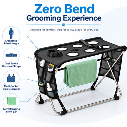 Pet Bath Support Hammock – Adjustable Grooming & Bathing Restraint for Cats & Dogs