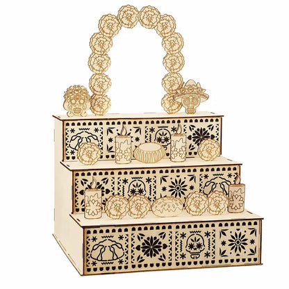 Day of the Dead Wooden Altar Display Set