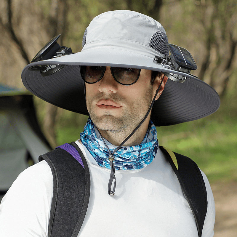 🔥Ultralight Solar Fan Sun Hat - Lighter Than a Baseball