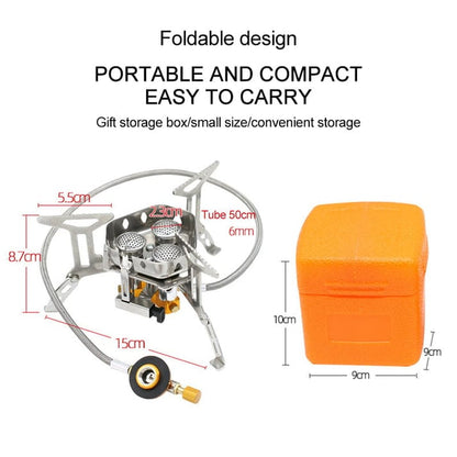📢BUY 2 GET FREE SHIPPING ⏰Camping Gas Burner – 5800W, Piezo Ignition, Windproof 🔥