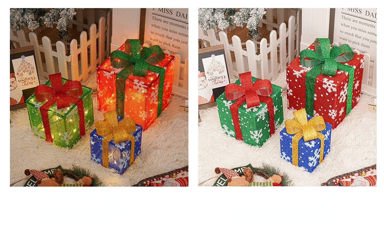 Tri-color white snowflake