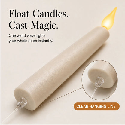 Wand-Controlled Floating Flameless LED Candles