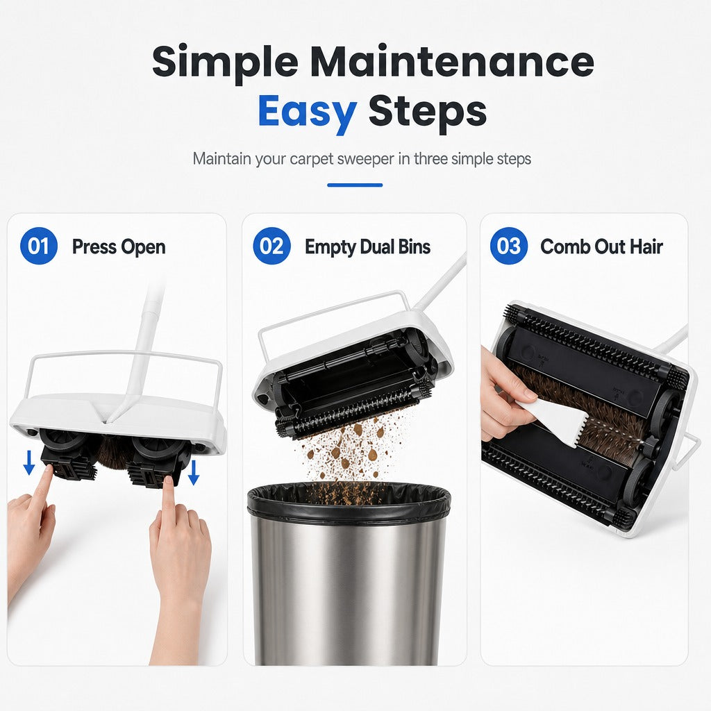 Hand Push Manual Carpet Sweeper