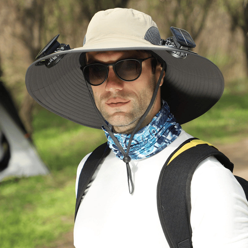 🔥Ultralight Solar Fan Sun Hat - Lighter Than a Baseball