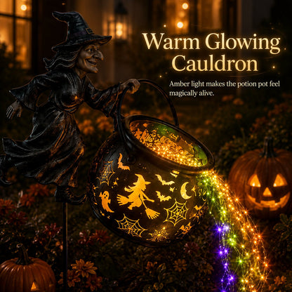 🔥Buy 2 Free Shipping🎃Halloween Witch Cauldron Garden Light