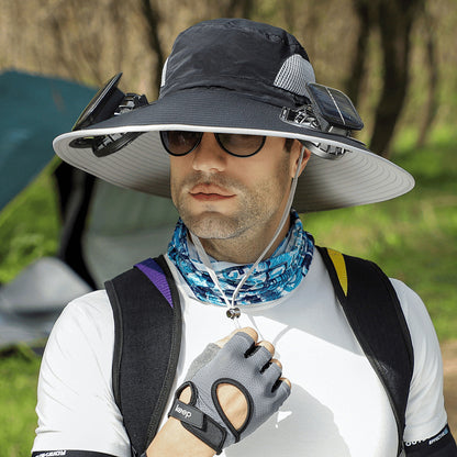 🔥Ultralight Solar Fan Sun Hat - Lighter Than a Baseball