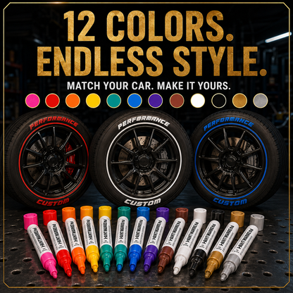 🏎️ Oil-Based Waterproof Tire Marker Pen | Give Your Tires A Custom Look