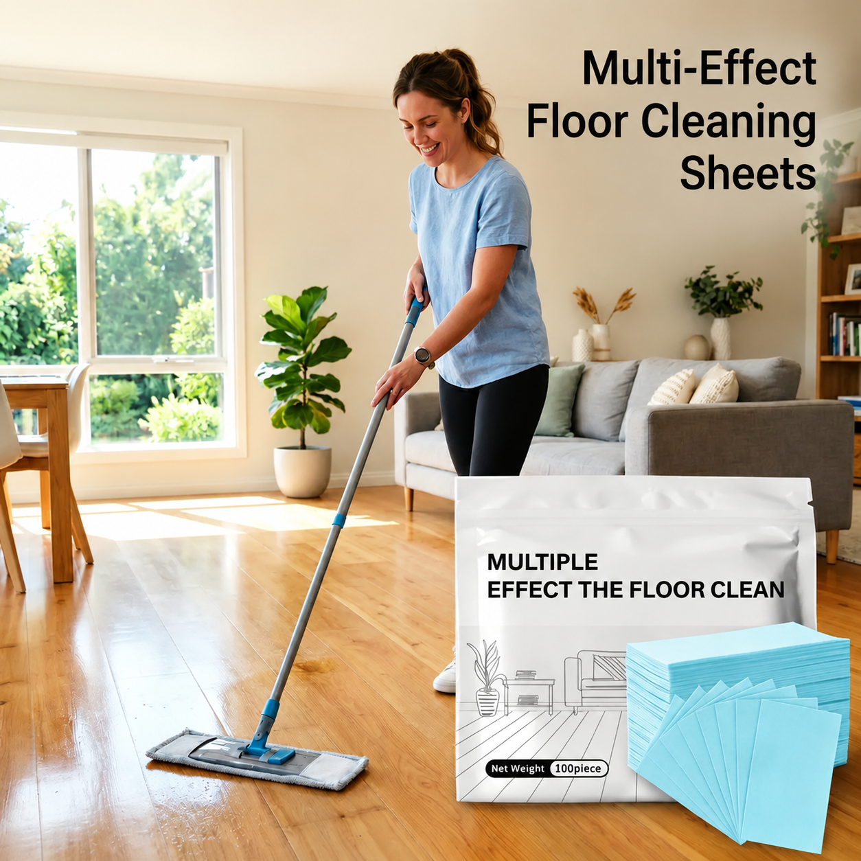 🔥 100-Piece Multi-Surface Floor Cleaning Tablets – Deep Clean for Hardwood, Laminate, Tile & RV Walls✨