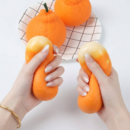 🍊The Original Orange Splat! - Premium Slow-Rising Stress Relief Squishy Toy