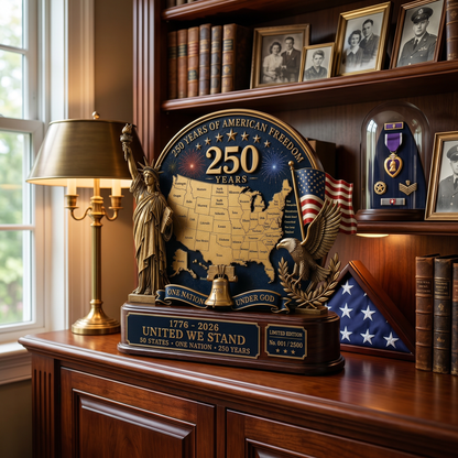 🇺🇸 Limited Edition 250 Years of American Freedom Collector's Statue (1776–2026) – United We Stand🎁
